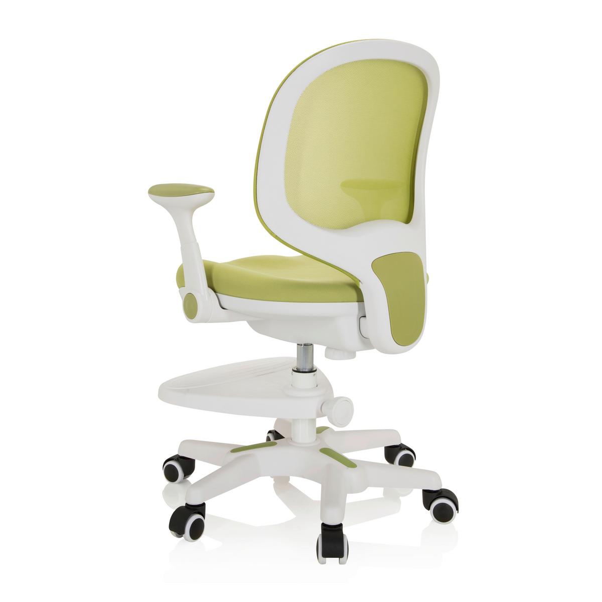 Jugenddrehstuhl Kid Ergo Weiß/hellgrün Bis 80 Kg - Weiß/Hellgrün, MODERN, Kunststoff/Textil (56/89/52cm) - MID.YOU