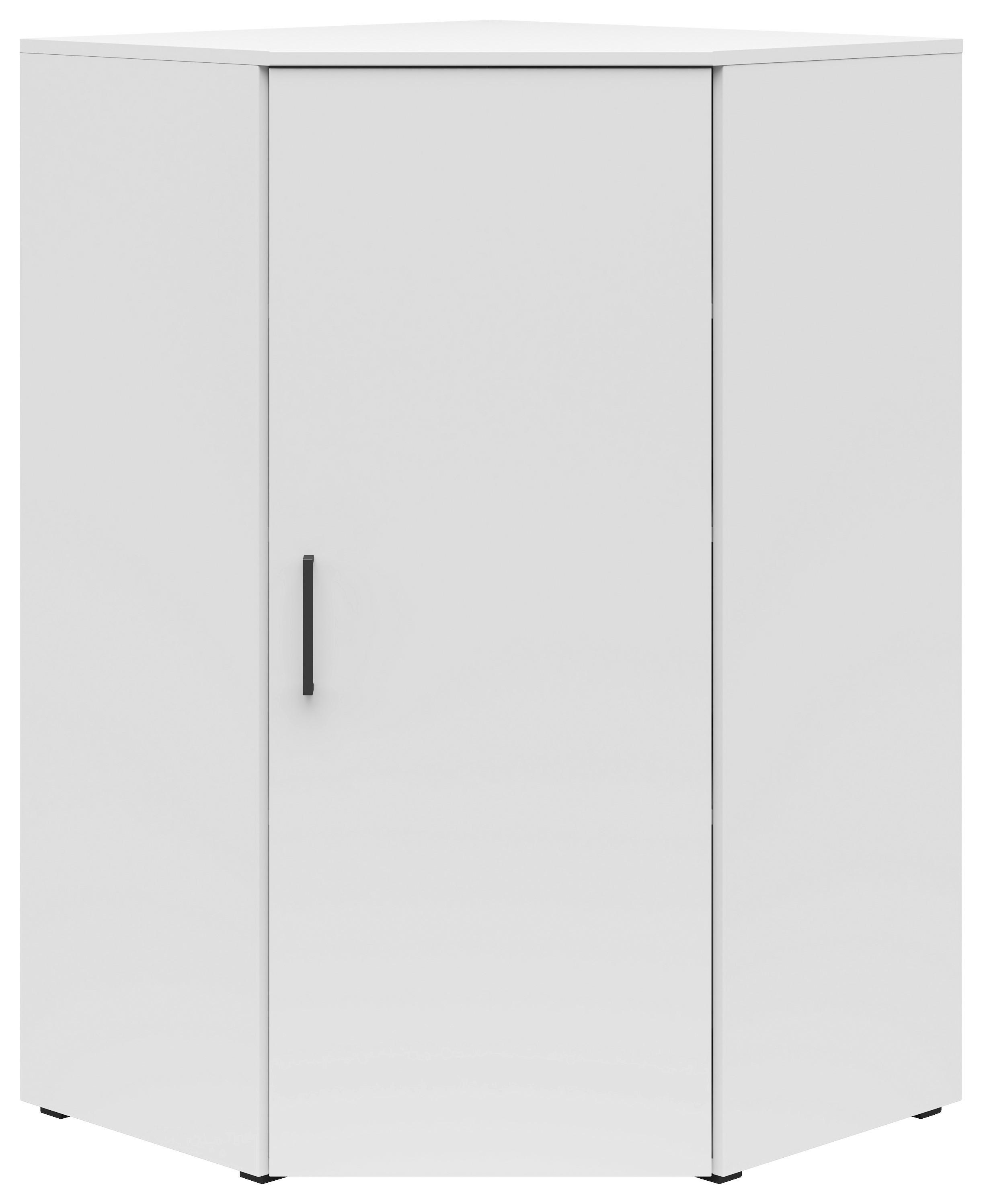 Rohová komoda MULTISTAURAUM - čierna/biela, Modern, kompozitné drevo/plast (101/115/79cm)
