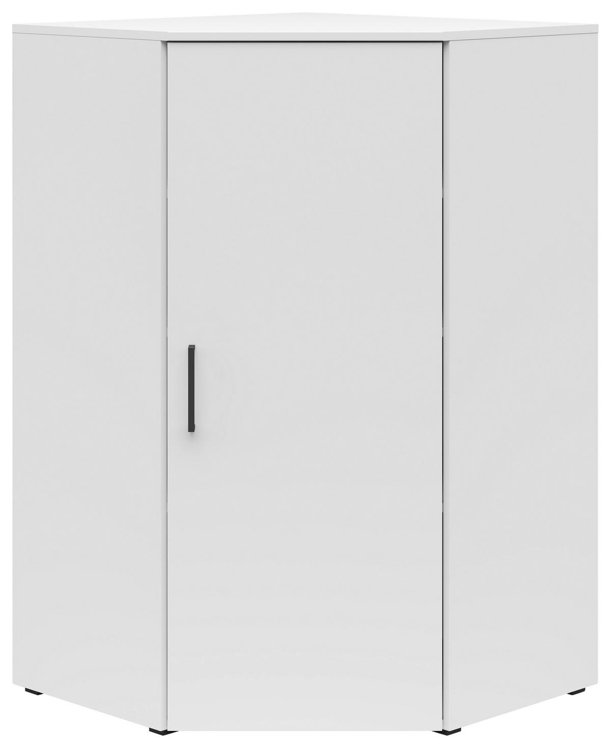 Rohová komoda MULTISTAURAUM - čierna/biela, Modern, kompozitné drevo/plast (101/115/79cm)