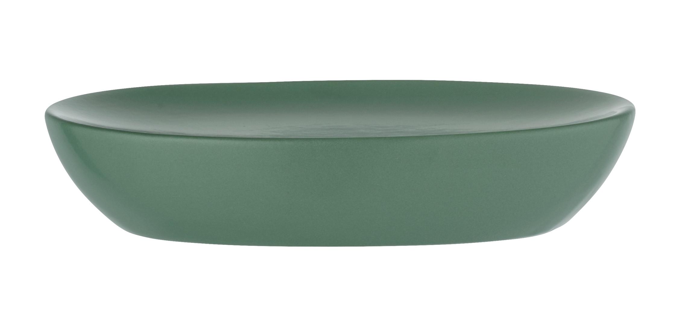 Seifenschale Allstar Olinda 70201400 - Grün, MODERN, Keramik (12/3/8,5cm) - Wenko