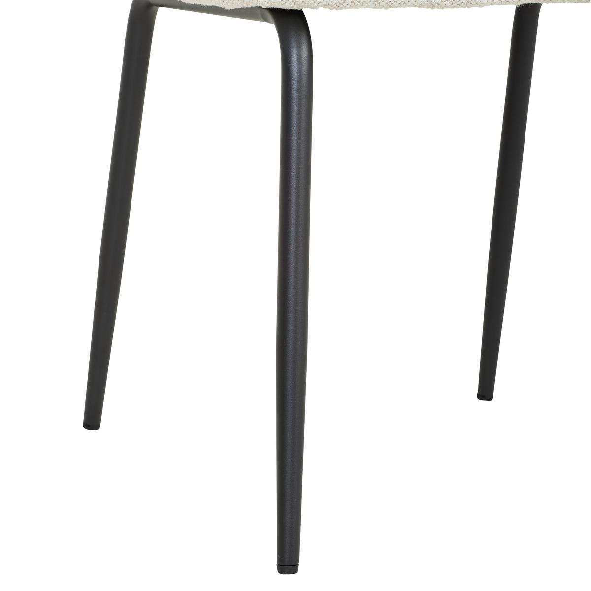 Stolička Patricia béžová - čierna/krémová, Modern, kov/textil (52/85/57,5cm) - MID.YOU