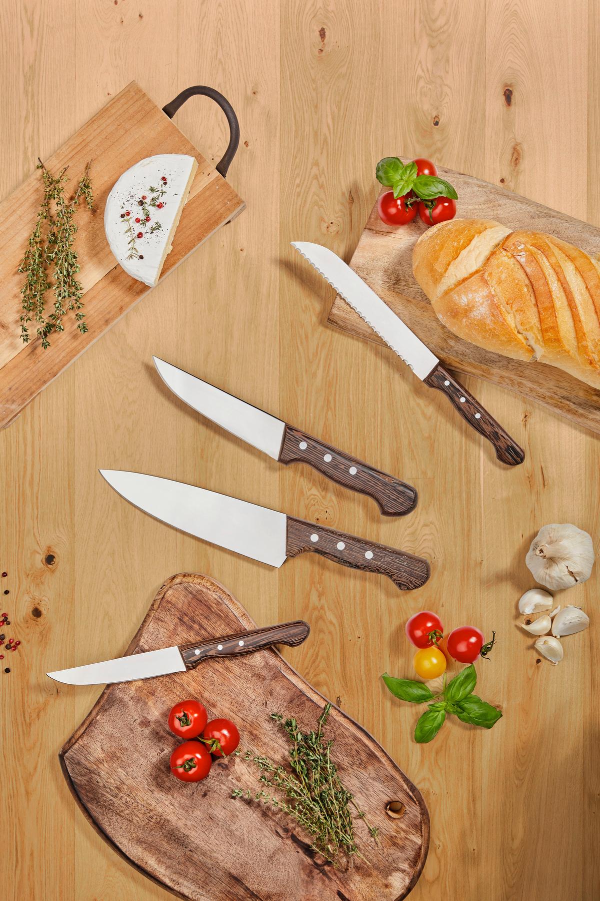 Fleischmesser Belma - Silberfarben, KONVENTIONELL, Metall - James Wood