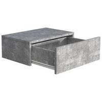 Nachtkästchen Usal M B: 45 Cm Grau - Grau, MODERN, Holzwerkstoff (45/15/30cm) - MID.YOU