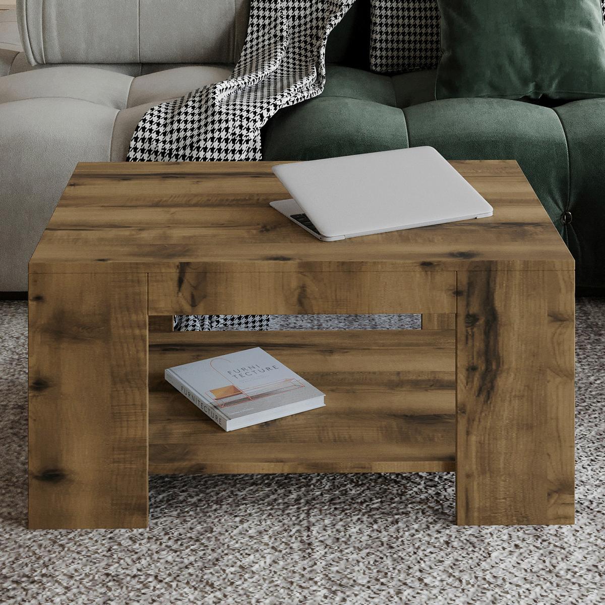 Couchtisch Lina Nussbaumfarben B: 90 Cm - Nussbaumfarben, Design, Holzwerkstoff (90/60/44cm) - Livetastic
