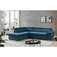 Ecksofa Mit Schlaffunktion + Bettkasten Antero 216x262 Cm - Chromfarben/Schwarz, Design, Textil (216/262cm) - Livetastic
