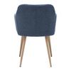 Židle S Podroučkami Nicola - Modrá - modrá/přírodní barvy, Moderní, kov/dřevo (58/82,5/62cm) - PBJ