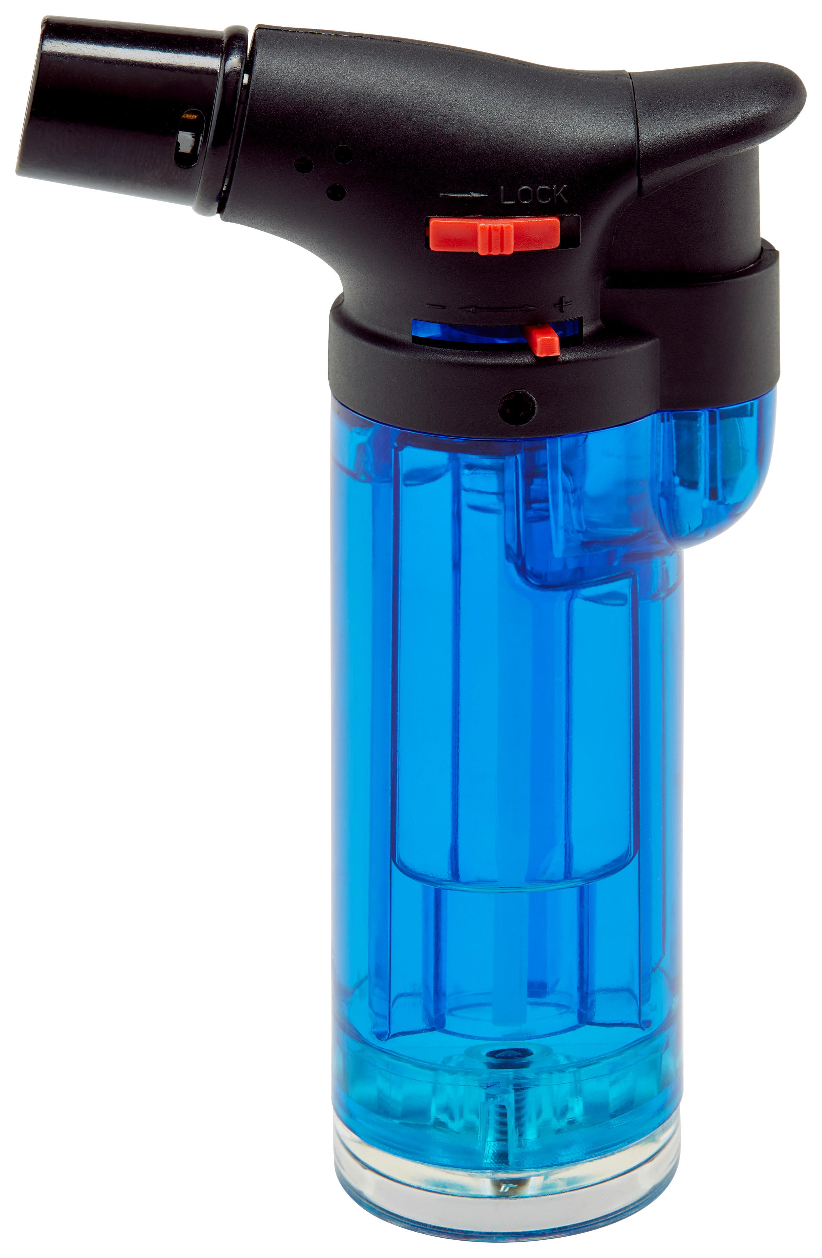 Minigasbrenner Torch farbl. sort. - Blau/Schwarz, Basics, Kunststoff