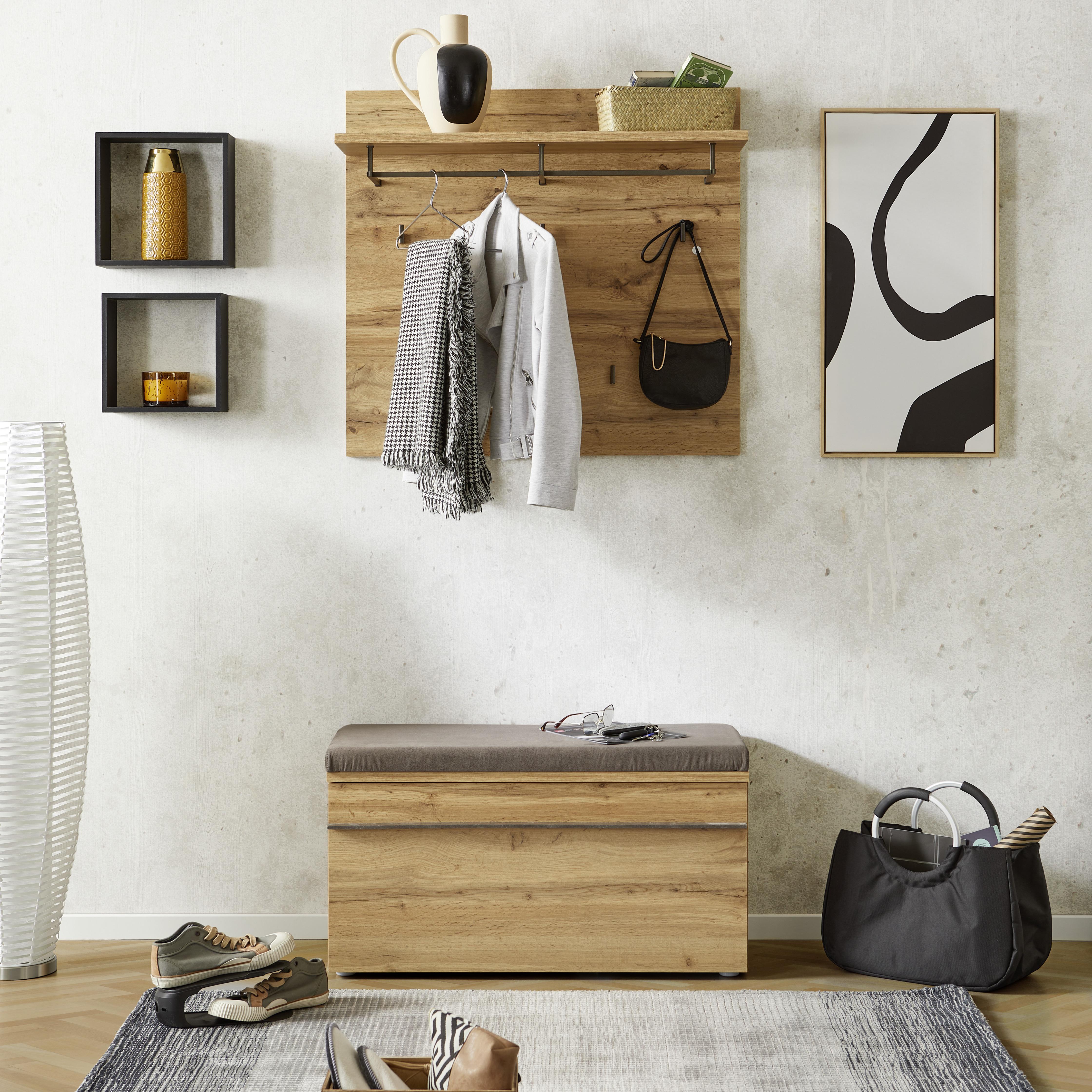 Sitzkissen Venedig - Grau, MODERN, Kunststoff/Textil (90/5/38cm)