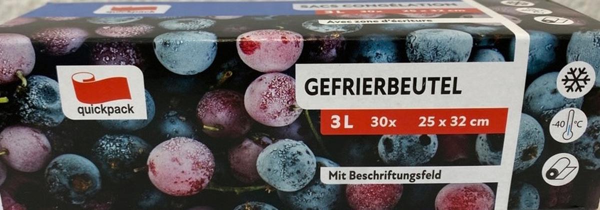Gefrierbeutel Fabian 3 Liter 3 Liter, 30 Stück - Transparent, Basics, Kunststoff (25/32cm) - Quick Pack