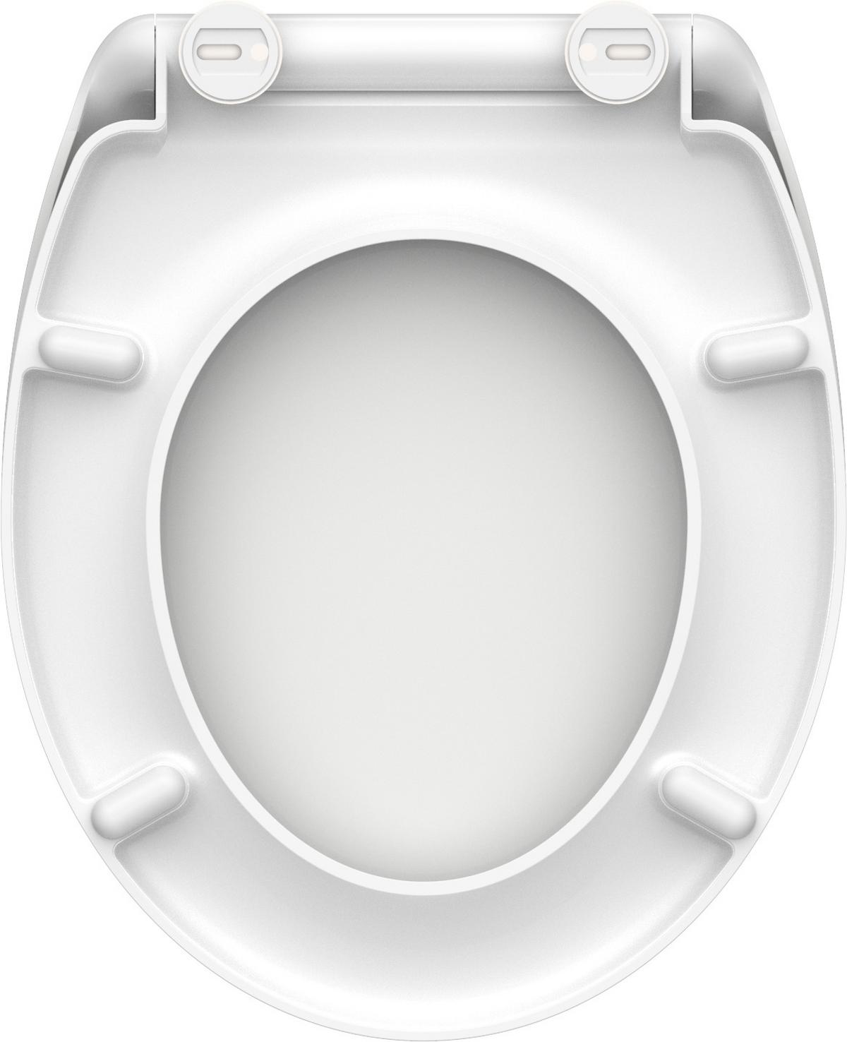 WC-SITZ DURO WEISS + SCHNELLVERSCHLUSS - Weiß, Basics, Kunststoff (37,4/2,83/43,5cm)