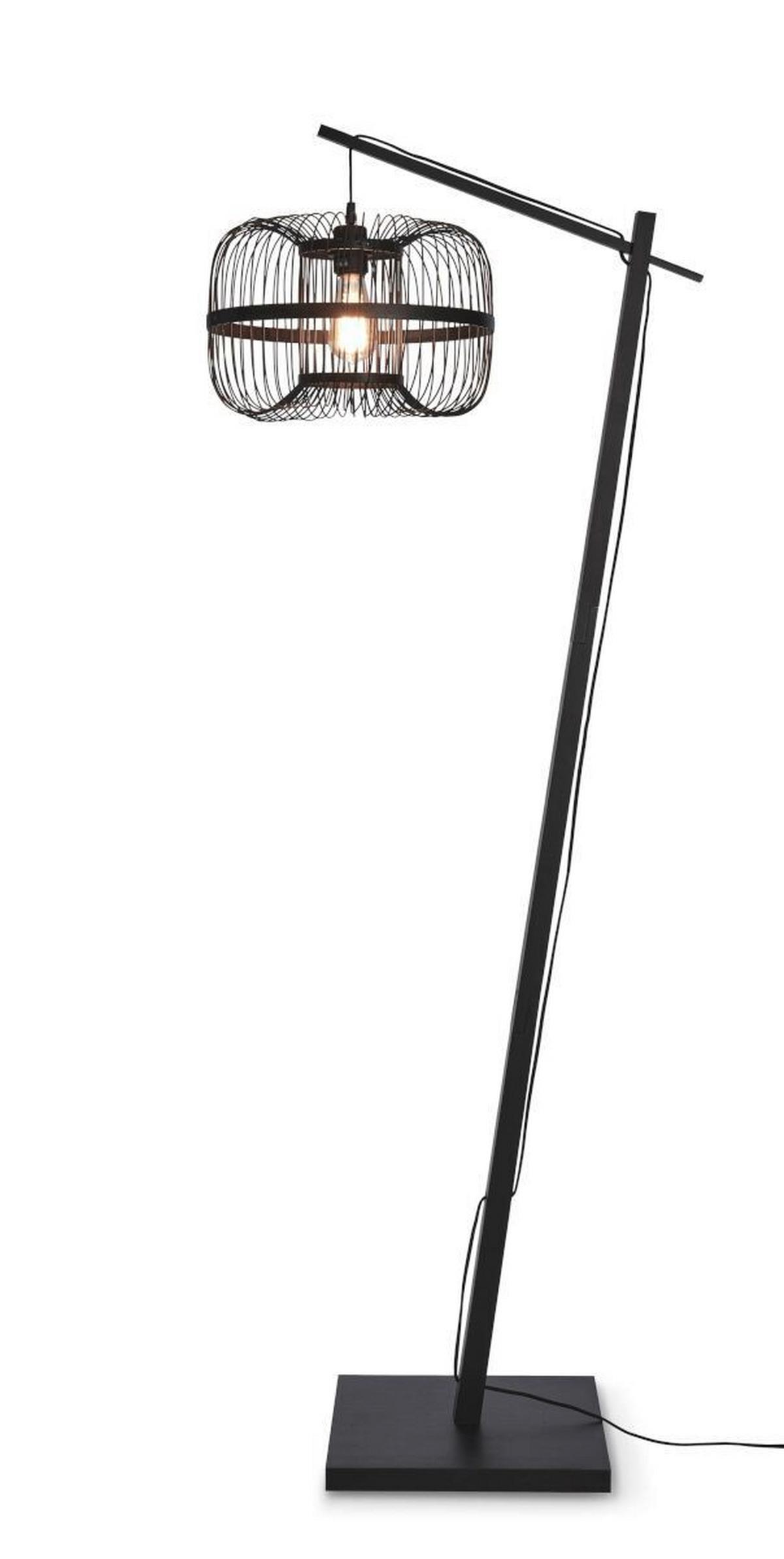 Stehleuchte Hokkaido/Fs/Ad/B/25/B - Schwarz, Trend (150/38/55cm) - Good & Mojo