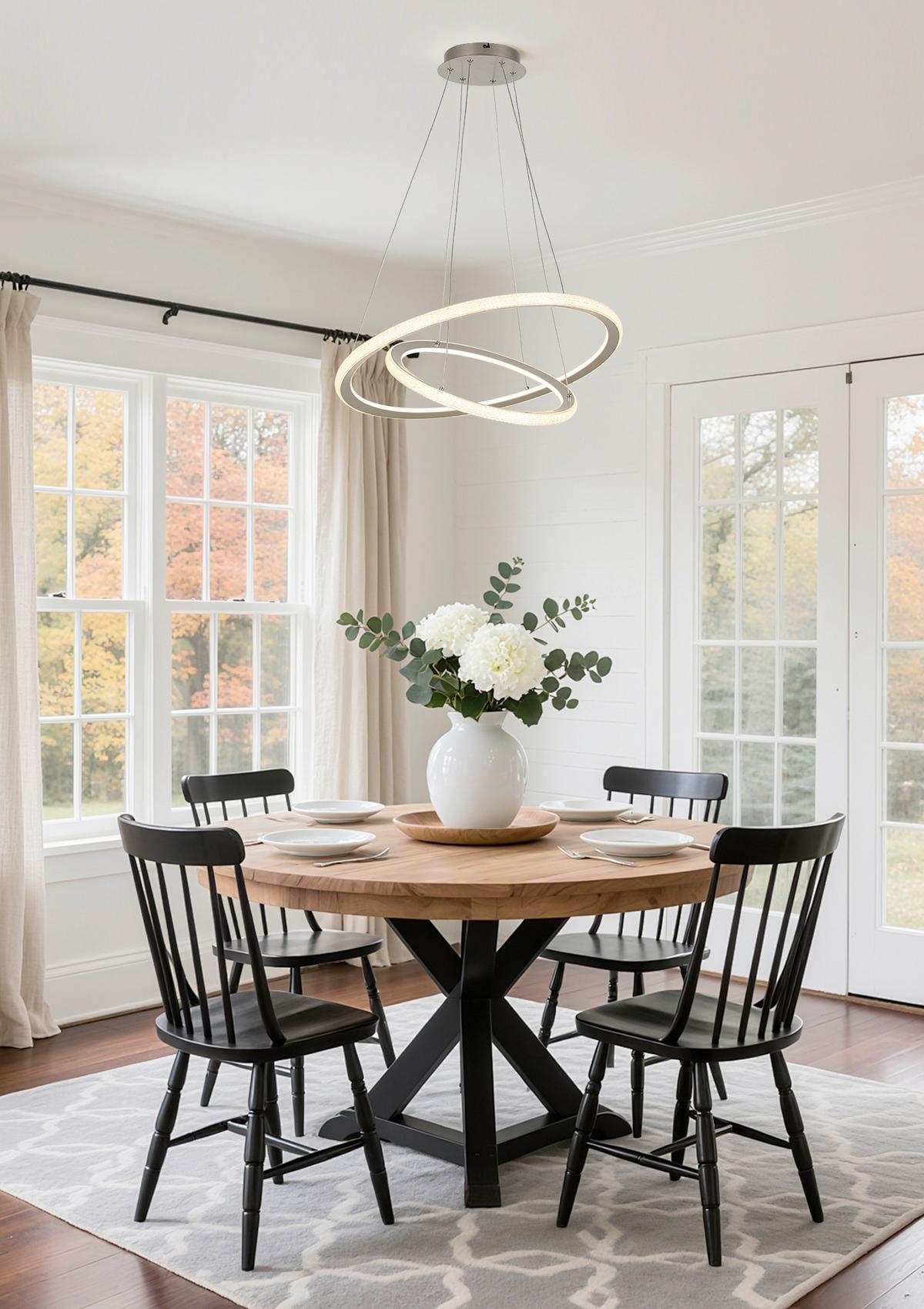 LED-Hängeleuchte Caprice - Champagner, Basics, Kunststoff/Metall (61/120cm) - Luca Bessoni