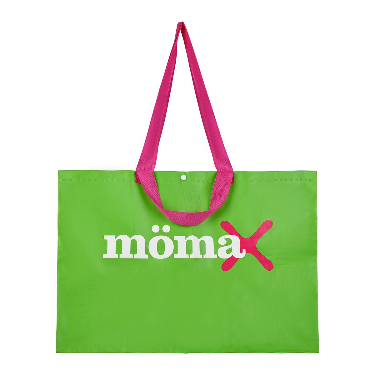 NÁKUPNÁ TAŠKA MÖMI - XL SHOPPING BAG - pink/biela, plast (57/41/37cm) - Mömax