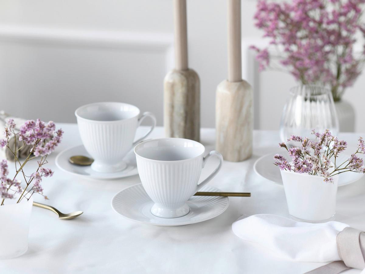 Kaffeeservice Valencia 12--Teilig., Weiß - Weiß, Design, Keramik - Creatable
