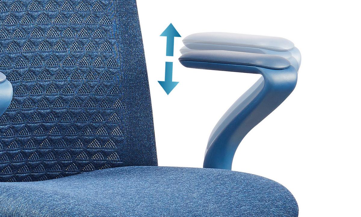 DREHSTUHL Vervio Blau B: 63cm - Blau, MODERN, Kunststoff/Textil (63/111/67cm) - MID.YOU