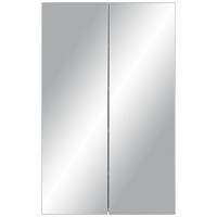 Zrcadlová skříňka LUNA I I - bílá, Moderní, kompozitní dřevo/sklo (60/95/15cm) - Based