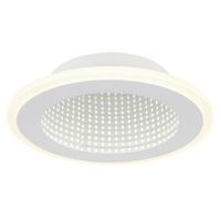 Led-deckenleuchte 48919-12r - Opal/Weiß, Design, Kunststoff/Metall (22,5/4cm) - Globo