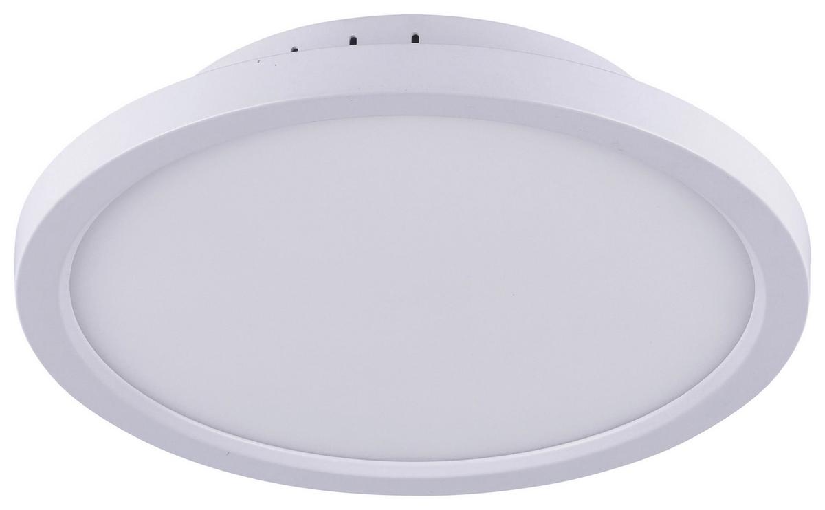 LED-Deckenleuchte L16350-16 Flat - Weiß, Design, Metall (30/30/5,2cm) - Novel