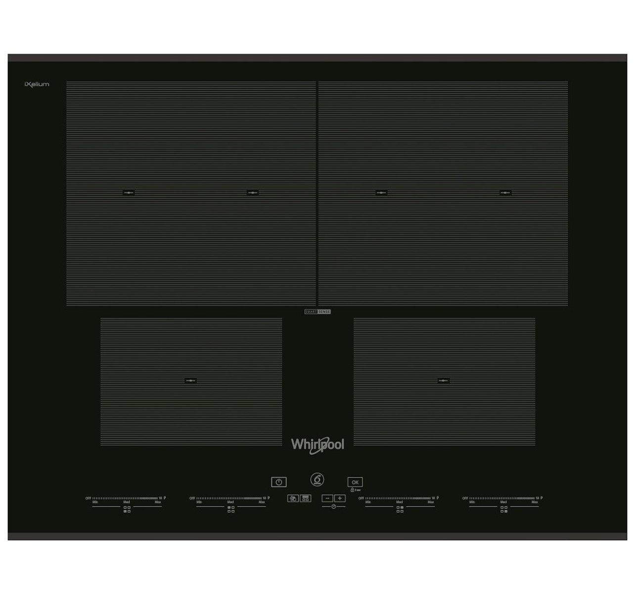 Indukční varná deska Whirlpool SMO 654 OF/BT/IXL - černá, Basics, kov/sklo (65/5,4/51cm) - Whirlpool