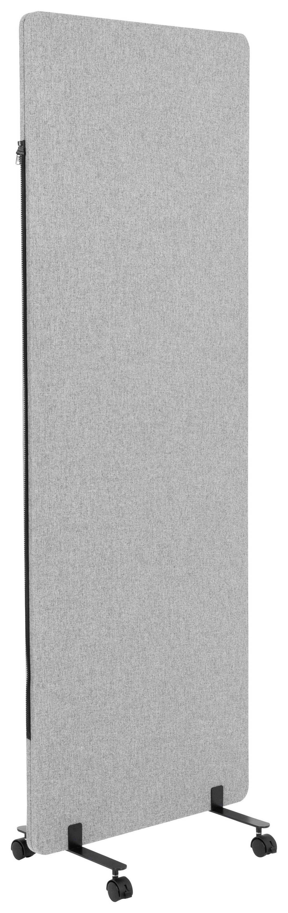 Trennwand Flexmiut - Hellgrau, Basics, Kunststoff/Textil (60/177/3cm) - MID.YOU