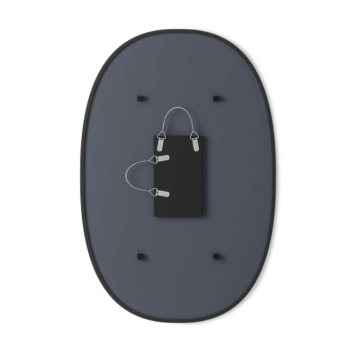 NÁSTENNÉ ZRKADLO DAMIRE - čierna, Basics, plast/sklo (61/91/3cm) - Umbra