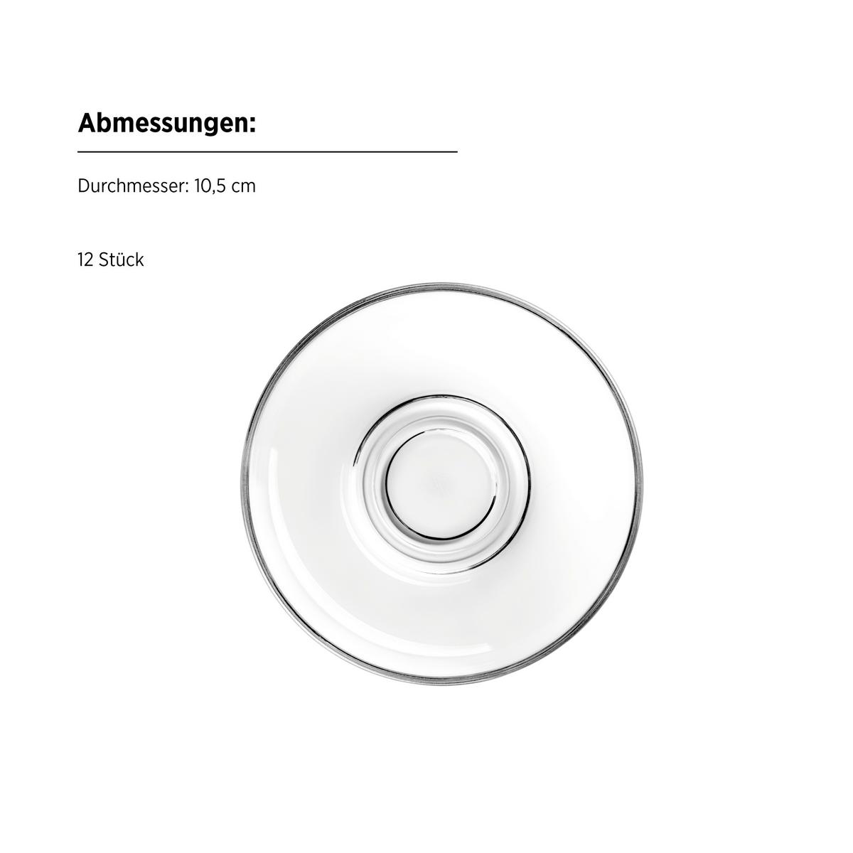 Teegläserset 24-Teilig Glas, 120 ml - Transparent, Basics, Glas (5,5/8,5cm) - Mäser