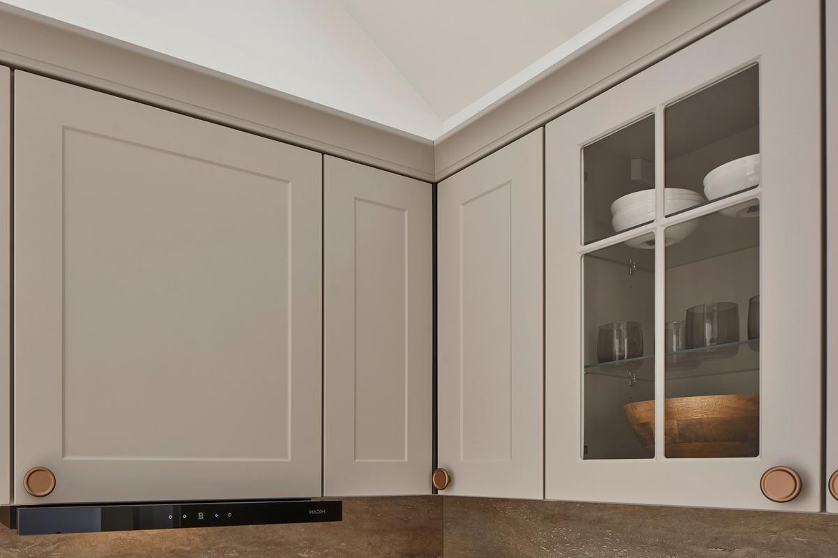 ECKKÜCHE IP 4250 - Hellgrau/Braun, ROMANTIK / LANDHAUS, Holzwerkstoff (215/276,6cm) - Impuls