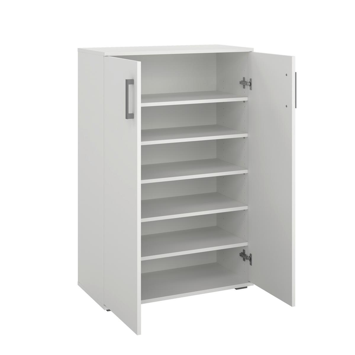 SKRINKA NA TOPÁNKY JIMMY II - biela, Konventionell, kompozitné drevo/plast (70/106/33,4cm) - Mömax