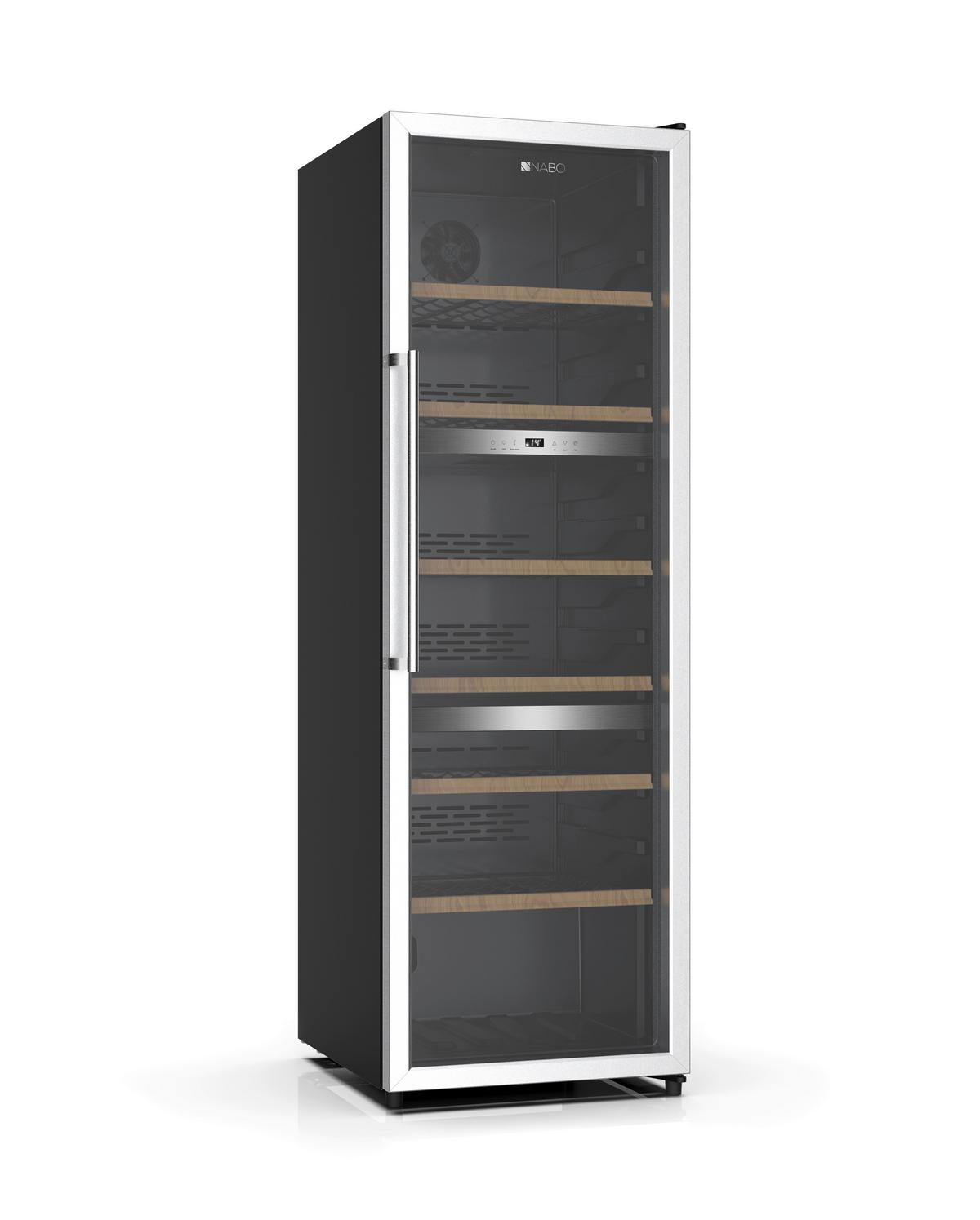 Weinkühlschrank Nabo Ws 2830 - Schwarz, Basics, Metall (54/167,6/64cm)