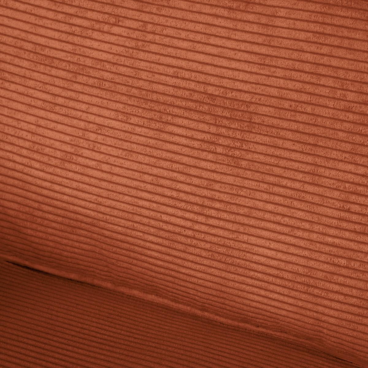 Schlafsofa Texas Rostfarben Cord, B: 203 cm - Rostfarben/Dunkelbraun, Design, Textil (203/85/99cm) - MID.YOU