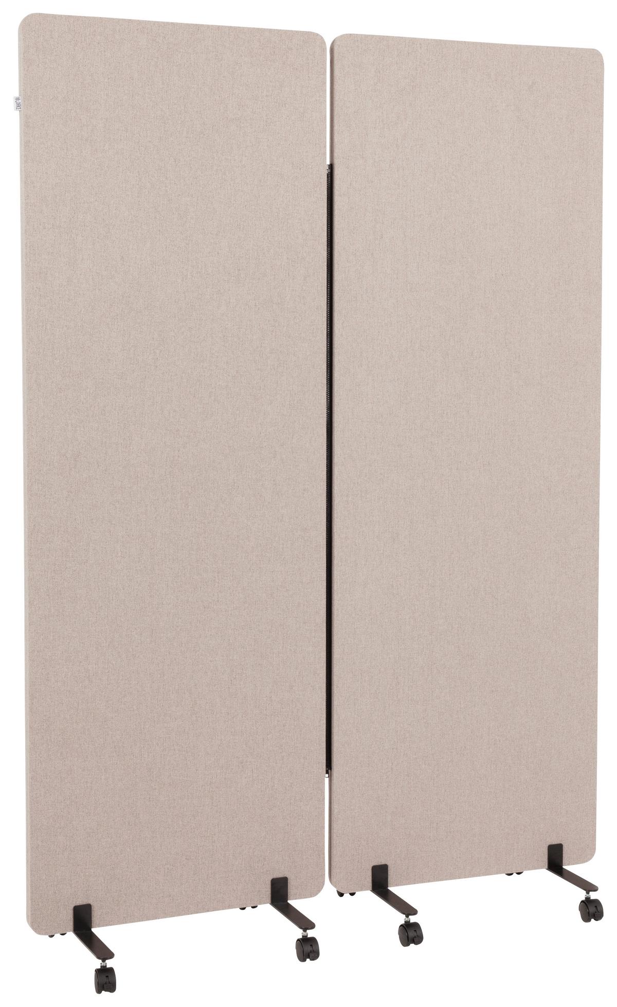 Trennwand Flexmiut - Taupe, Basics, Kunststoff/Textil (60/177/35cm) - MID.YOU