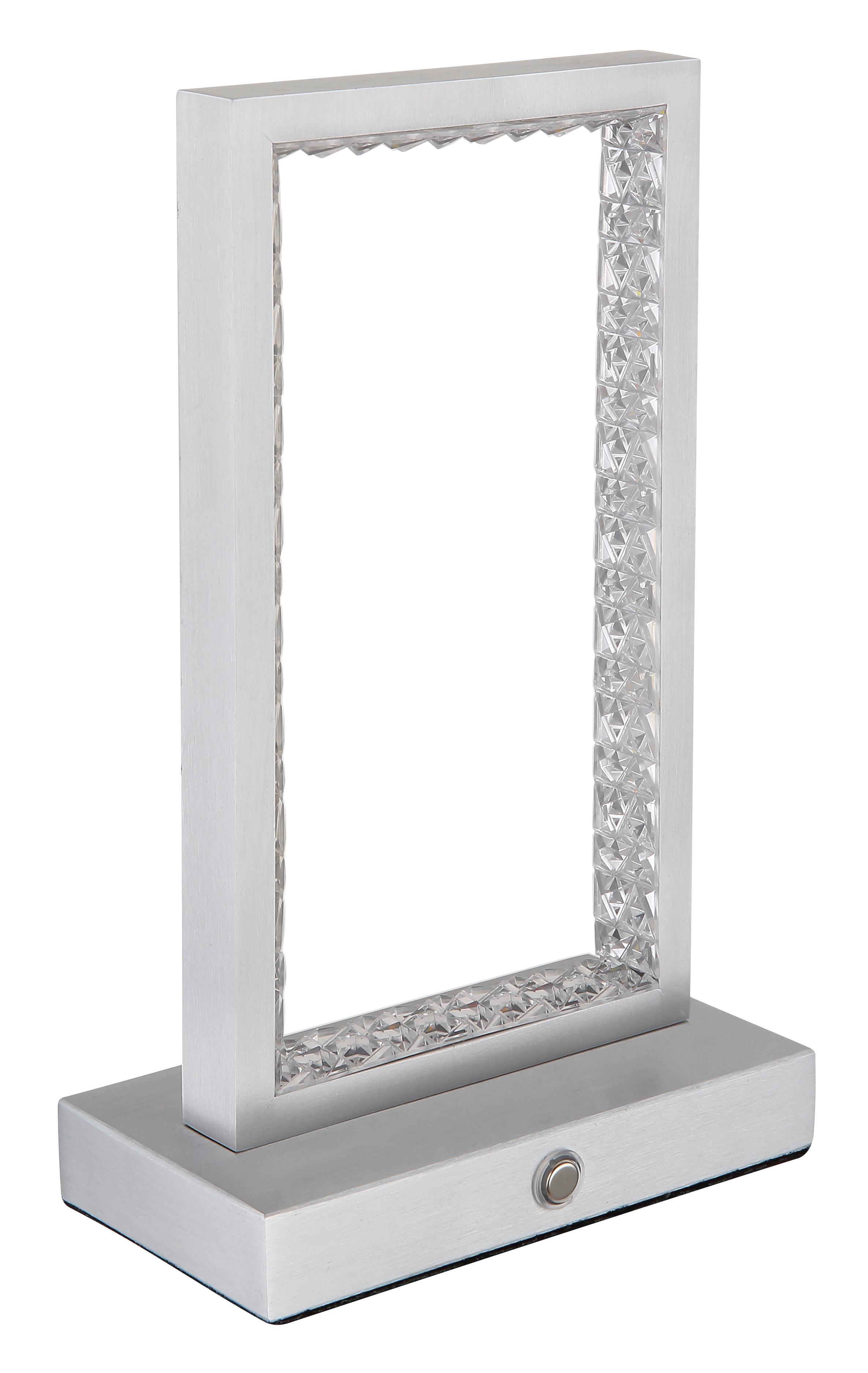 Akku-tischleuchte 24008a - Klar, Design, Kunststoff/Metall (14/7,5/23cm) - Globo