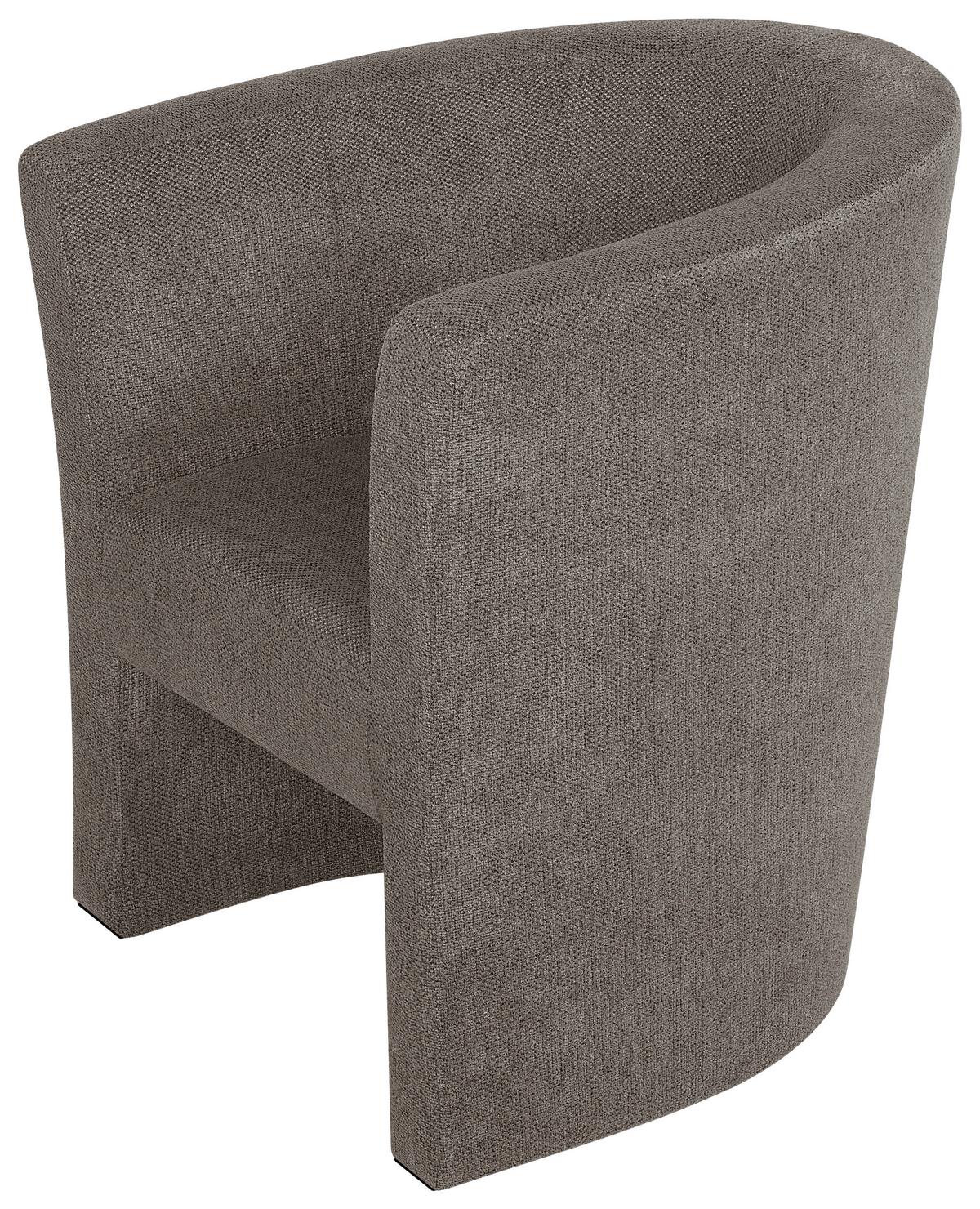 Koktailové kreslo PAUL, mokka tkanina GLOW - čierna/mokka, Konventionell, kompozitné drevo/textil (70/76/64cm) - P & B