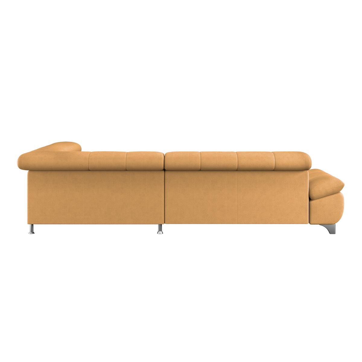 Ecksofa Mit Schlaffunktion Gemini Goldfarben 312x234 Cm - Chromfarben/Goldfarben, KONVENTIONELL, Textil (312/234cm)