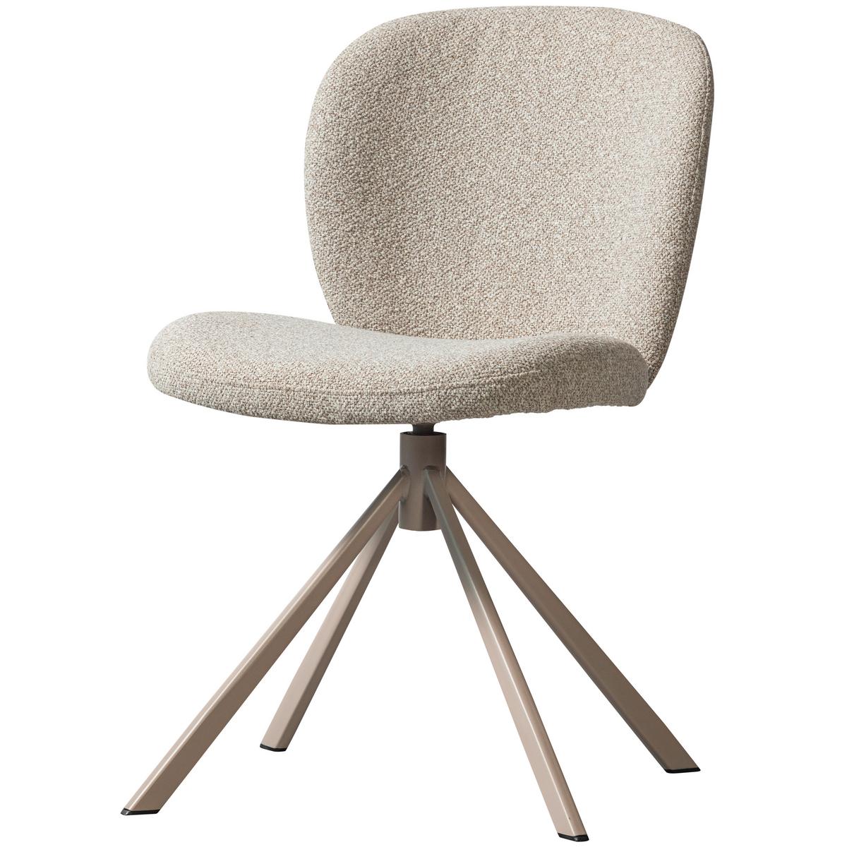 STUHL-SET Femke Naturfarben B: 58cm - Naturfarben, Design, Textil/Metall (58/80/65cm) - Livetastic