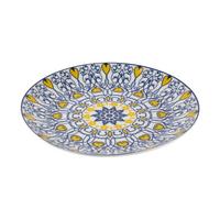 Plytký tanier Maja, Ø: 20cm - modrá/žltá, Lifestyle, keramika (20/2,3cm) - Mömax