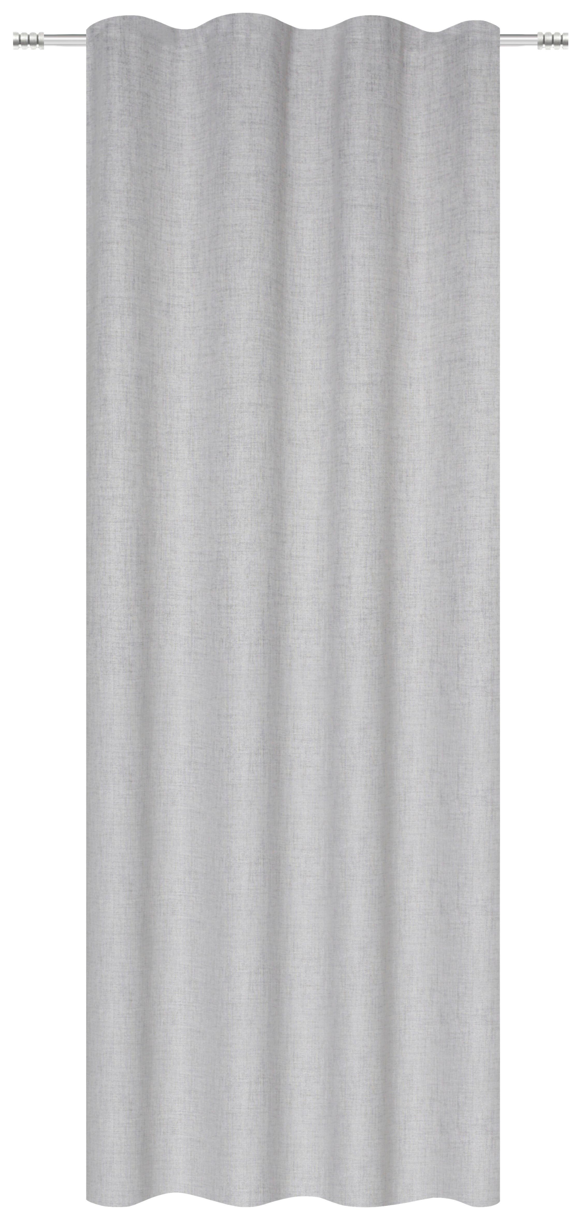 Fertigvorhang Linora - Grau, MODERN, Textil (140/245cm) - Luca Bessoni
