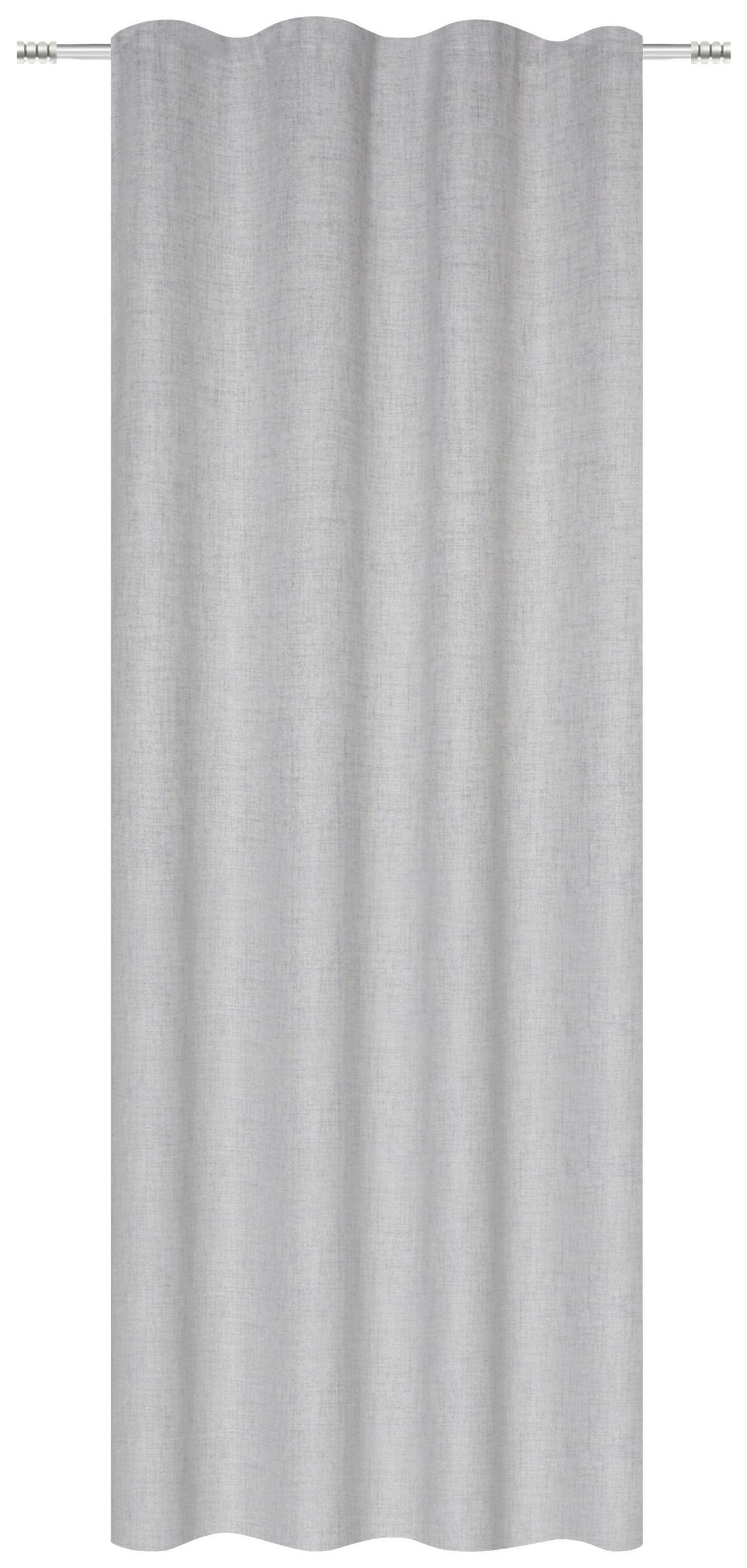 Fertigvorhang Linora - Grau, MODERN, Textil (140/245cm) - Luca Bessoni