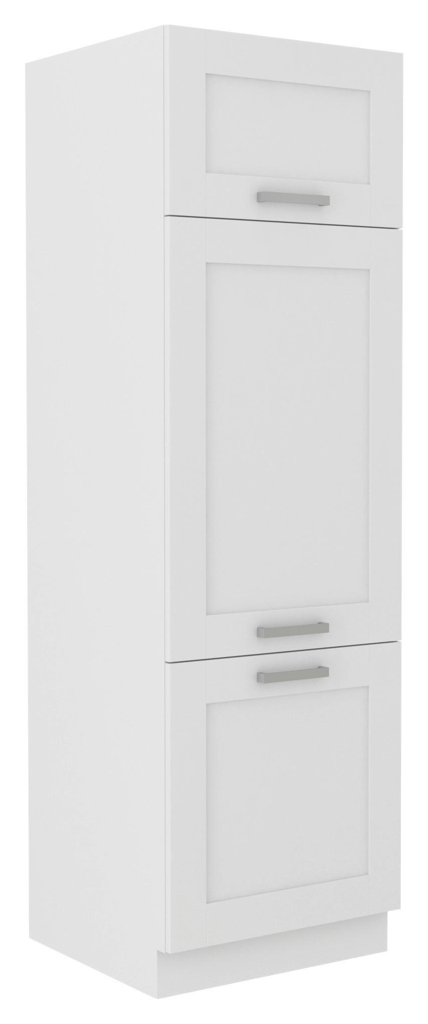 SKRINKA NA VSTAVANÉ SPOTREBIČ LUISA        GIT60 - biela/strieborná, Romantik / Landhaus, kov/kompozitné drevo (60/200/57cm) - Ondega