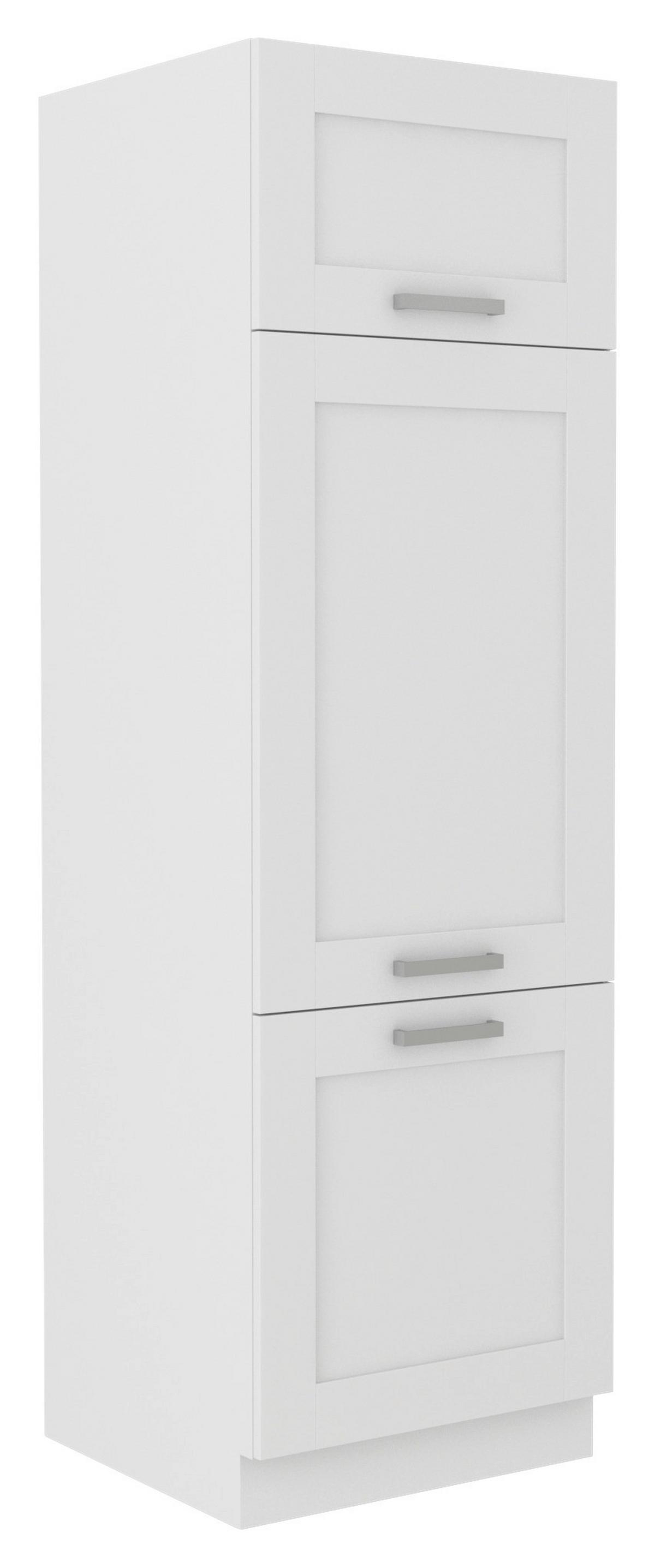 SKŘÍŇKA NA SPOTŘEBIČE LUISA        GIT60 - bílá/barvy stříbra, Romantický / Rustikální, kov/kompozitní dřevo (60/200/57cm) - Ondega