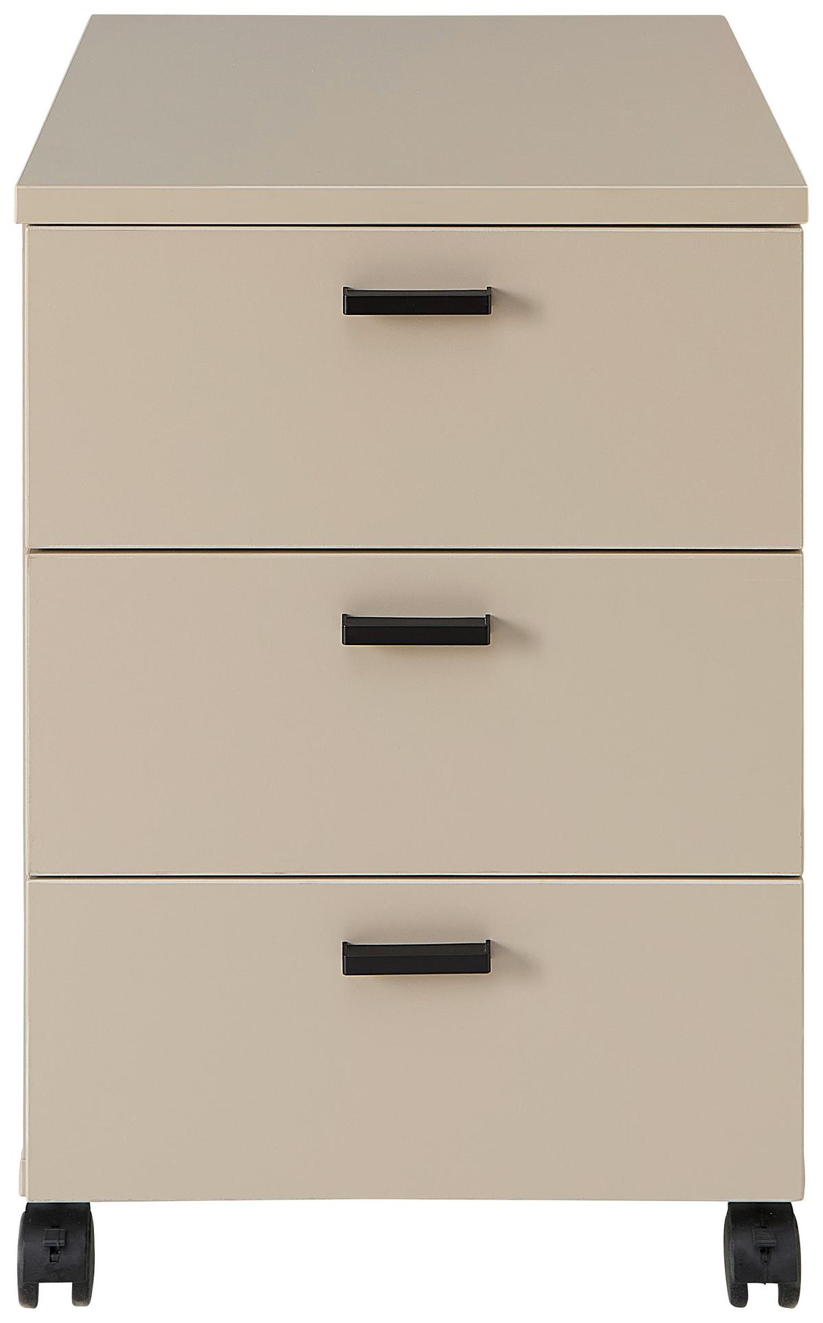 POJÍZDNÝ KONTEJNER GLENN-M - černá/kašmírová, Moderní, kompozitní dřevo/plast (45/66/55cm) - Mömax