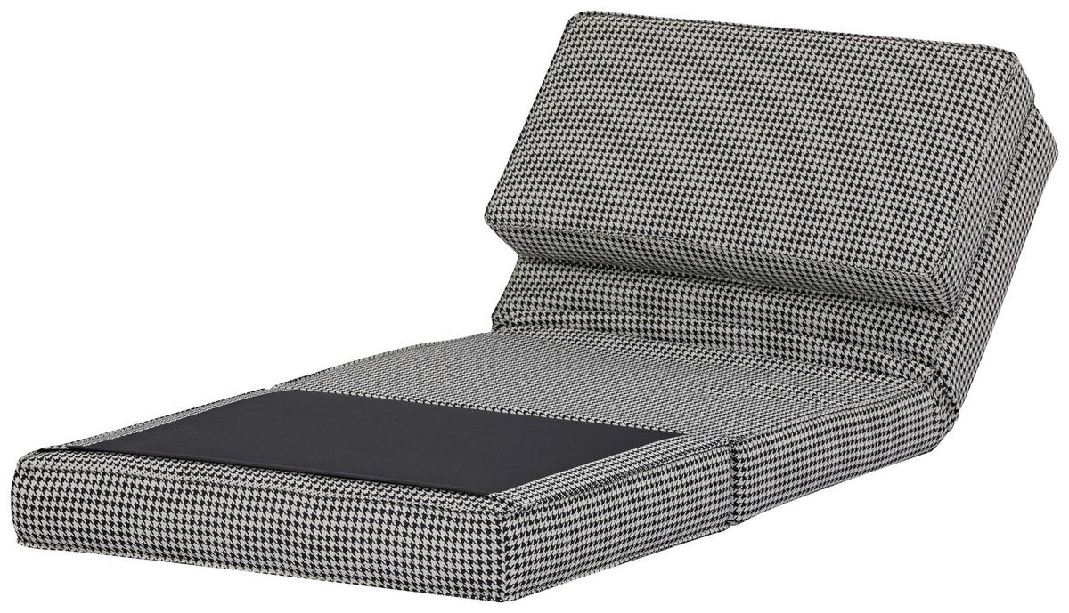 Schlafsessel Luc - Schwarz/Weiß, MODERN, Textil (74/61,5/80cm) - MID.YOU