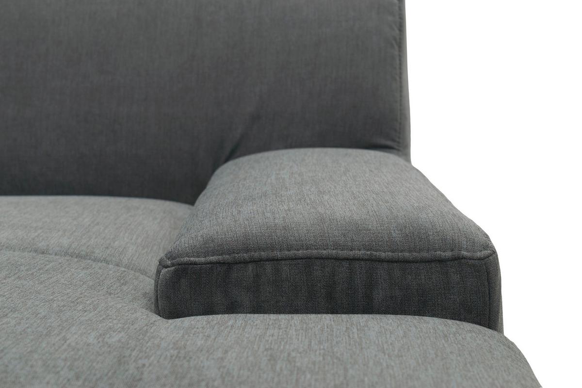 Wohnlandschaft Norma Mit Schlaffunktion Dunkelgrau - Wengefarben/Dunkelgrau, Design, Textil (212/328/153cm) - MID.YOU