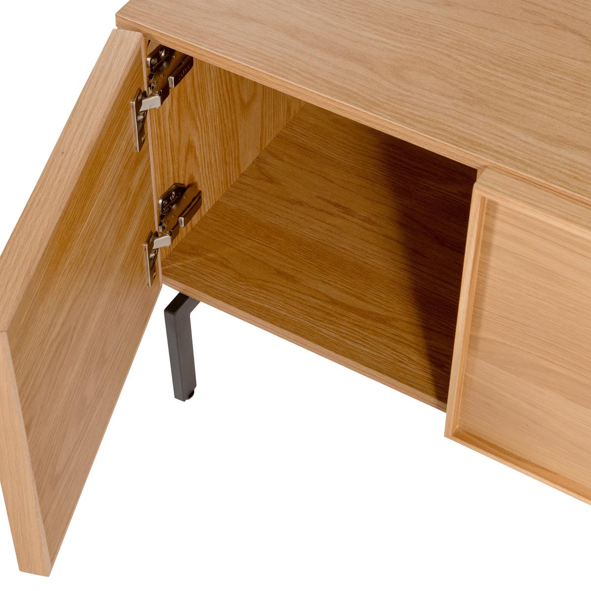 LOWBOARD Tours Naturfarben B: 180cm - Schwarz/Naturfarben, Design, Holzwerkstoff (180/51/42cm) - Livetastic