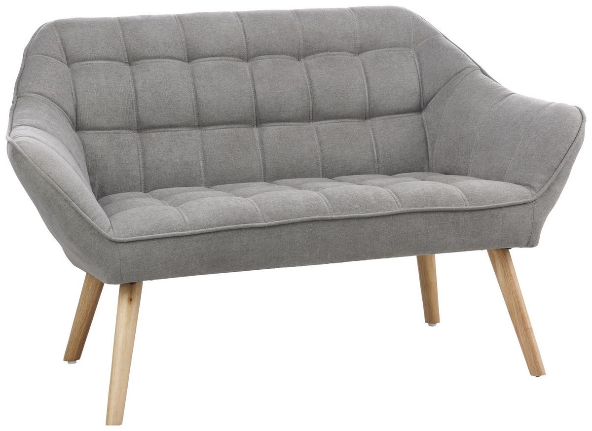 Dvojmiestna pohovka Monique, sivá - sivá, Modern, drevo/textil (127/76/74,5cm) - Modern Living