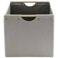 Aufbewahrungsbox Luise - Grau, KONVENTIONELL, Holz/Textil (33/33/32cm) - Luca Bessoni