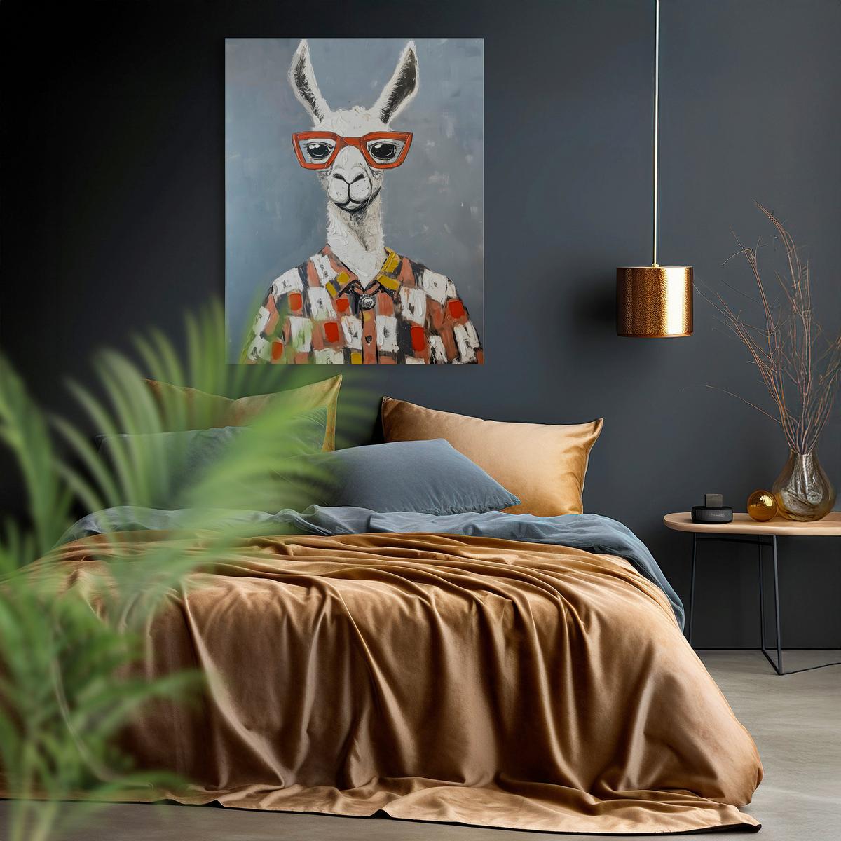 OBRAZ NA PLÁTNE GERARD - viacfarebná, Basics, drevo/textil (70/100cm)