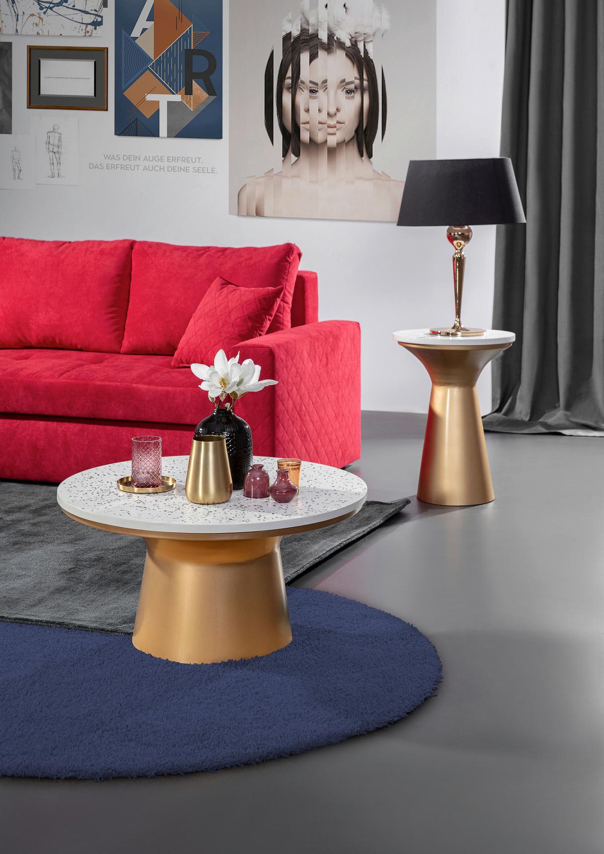 Ecksofa Barkley - Rot/Schwarz, KONVENTIONELL, Textil (176/243cm) - MID.YOU