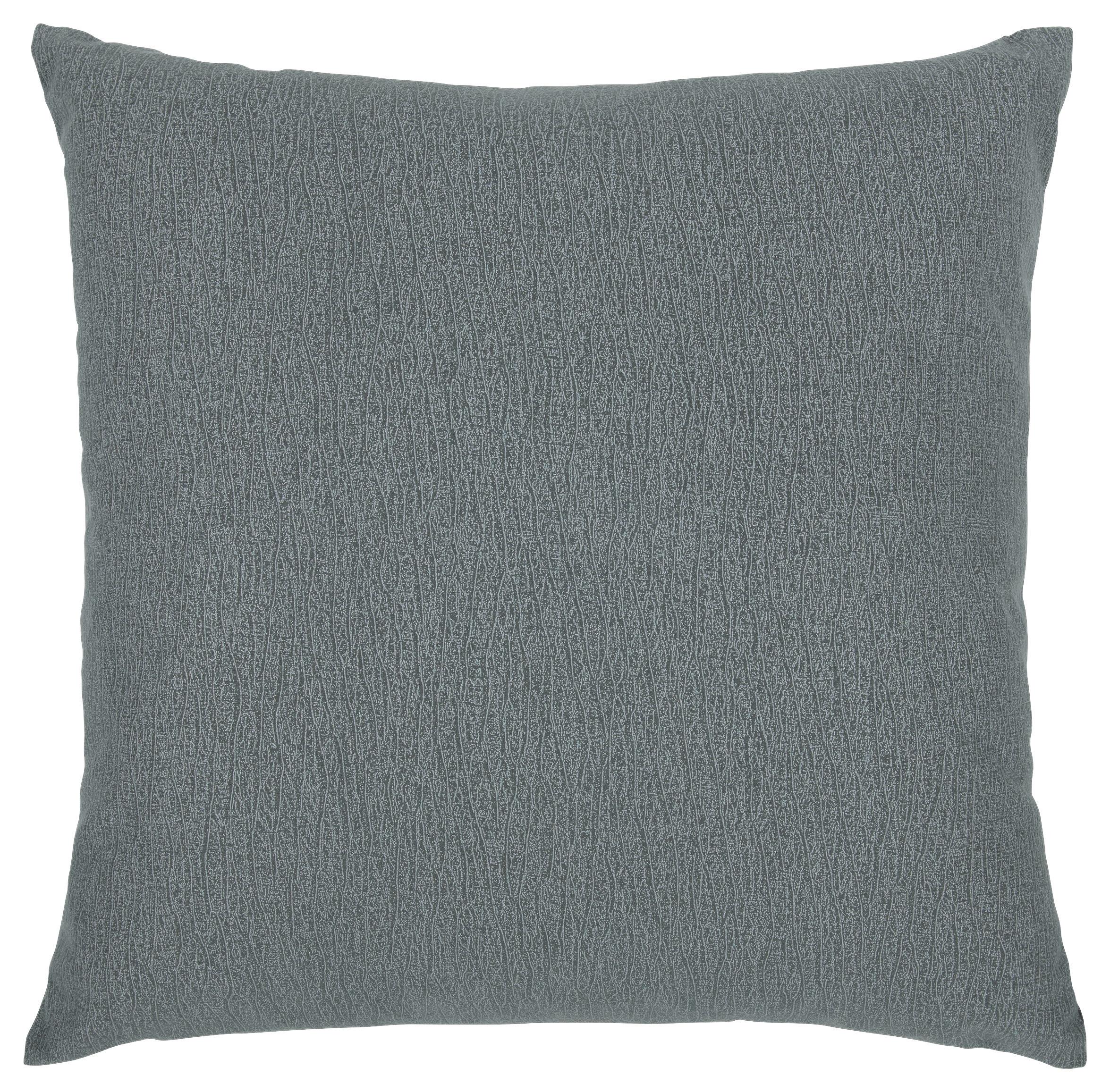 Kissenhülle Joesfina 45x45 cm In 4 Farben mit Reißverschluss - Anthrazit/Silberfarben, KONVENTIONELL, Textil (45/45cm)