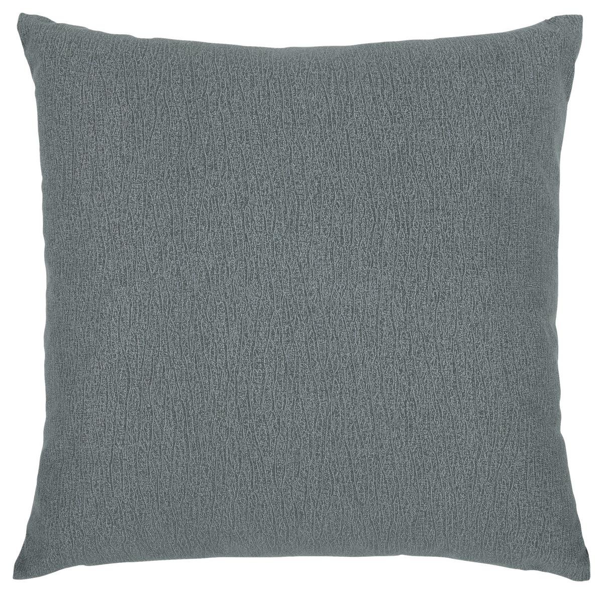 Kissenhülle Joesfina 45x45 Cm In 4 Farben Mit Reißverschluss - Anthrazit/Silberfarben, KONVENTIONELL, Textil (45/45cm)